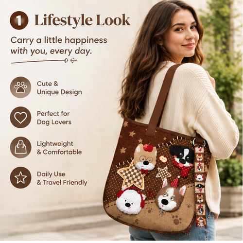 Mushroom Floral Canvas Tote Lifestyle