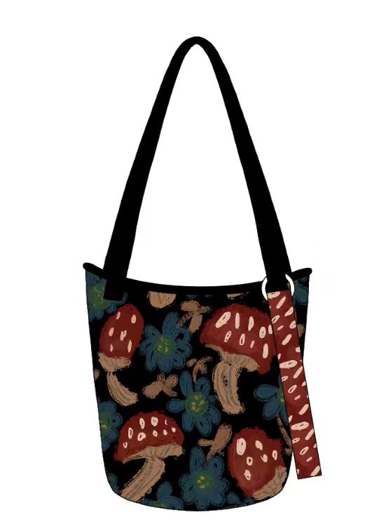 YOKY Mushroom Garden Tote Bag